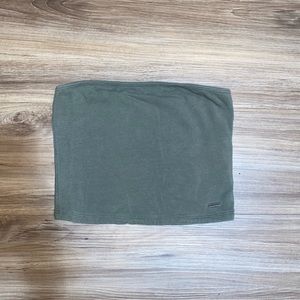Hollister Olive Tube Top